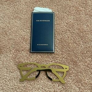 Oliver People Gold book mark